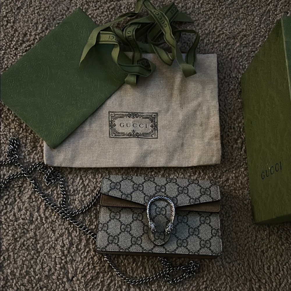 Gucci Gray Chain Wallet